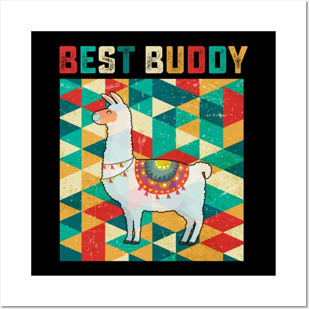 Best Buddy Llama Wall Art by danieldamssm